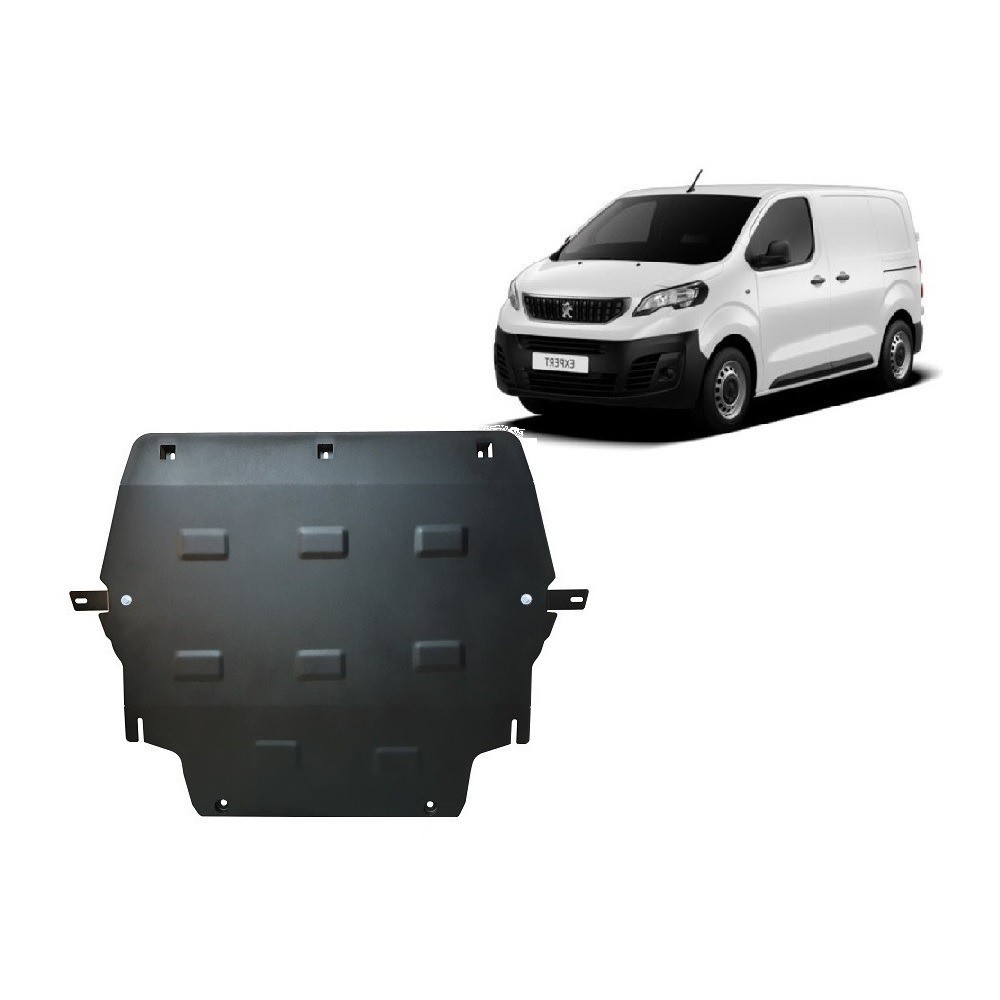 Protection sous moteur et de la boîte de vitesse Peugeot Expert - traverse avec couvercle en plastique