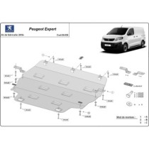 Protection sous moteur et de la boîte de vitesse Peugeot Expert - traverse avec couvercle en plastique