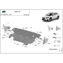 Protection sous moteur et de la radiateur Subaru XV
