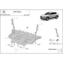 Protection sous moteur et de la boîte de vitesse Seat Tarraco