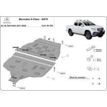 Protection de la boîte de vitesse et protection de la boîte de transfert Mercedes X-Class W470