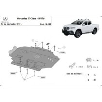 Protection sous moteur et de la boîte de vitesse Mercedes X-Class W470