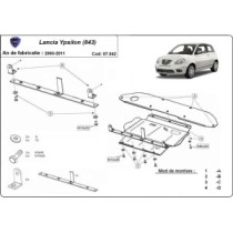 Protection sous moteur et de la boîte de vitesse Lancia Ypsilon (843)