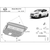 Protection sous moteur et de la boîte de vitesse Nissan Micra