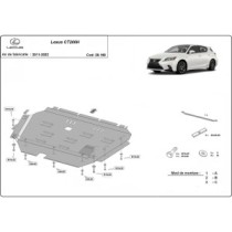 Protection sous moteur et de la boîte de vitesse Lexus CT200H