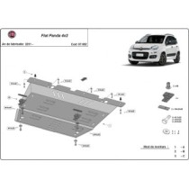 Protection sous moteur et de la boîte de vitesse Fiat Panda 4x2