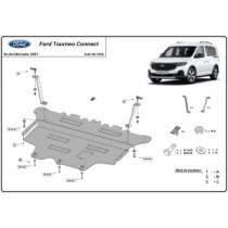 Protection sous moteur et de la boîte de vitesse Ford Tourneo Connect