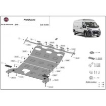 Protection sous moteur et de la boîte de vitesse Fiat Ducato