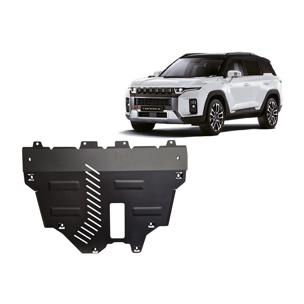 Protection sous moteur et de la radiateur Ssangyong Torres