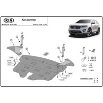 Protection sous moteur et de la boîte de vitesse Kia Sorento UM