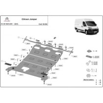 Protection sous moteur et de la boîte de vitesse Citroen Jumper