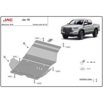 Protection sous moteur et de la radiateur Jac T8
