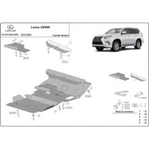 Protection Sous Moteur Lexus GX460 - Aluminium