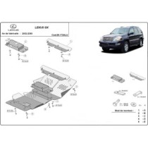 Protection Sous Moteur Toyota Hilux Revo Lexus GX - Aluminium