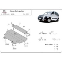 Protection sous moteur et de la boîte de vitesse Citroen Berlingo