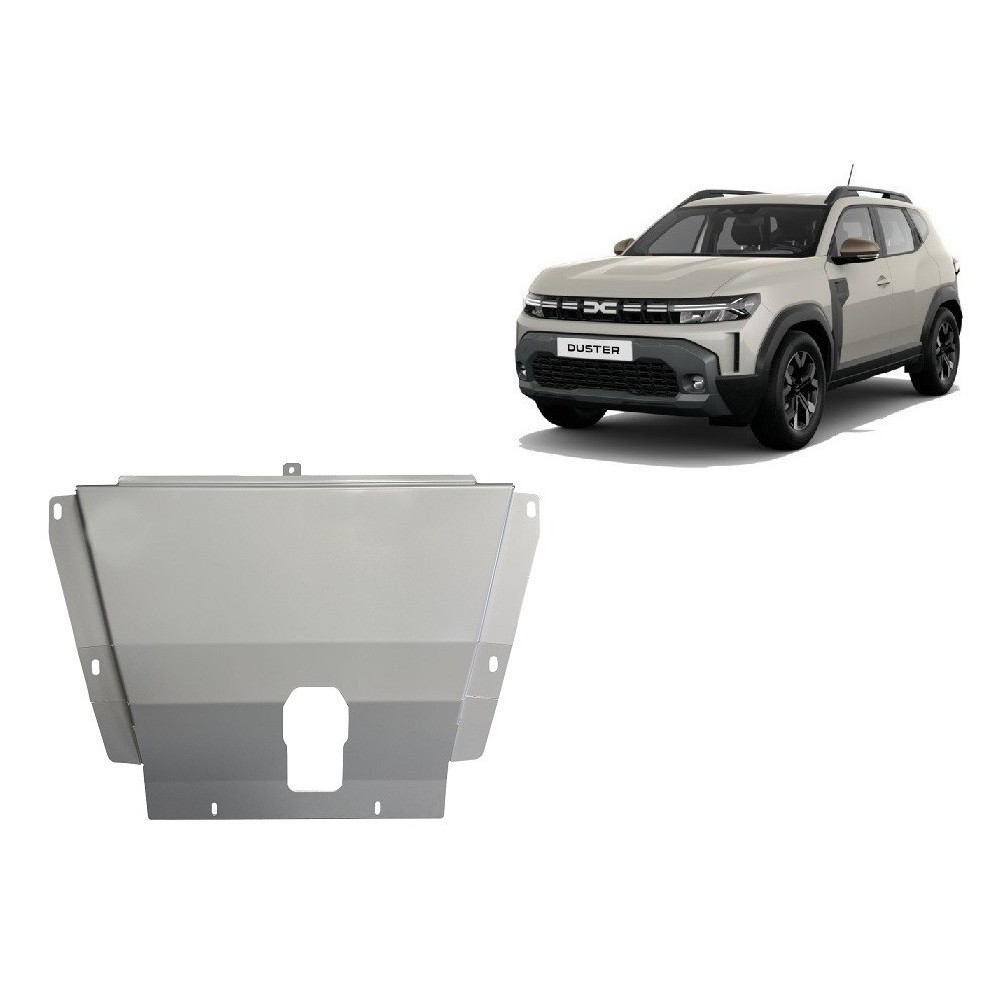 Protection sous moteur et de la boîte de vitesse Dacia Duster - 4x2 +4x4 - Aluminium