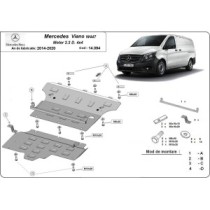 Protection sous moteur et de la boîte de vitesse Mercedes Viano W447 2.2 D, 4x4