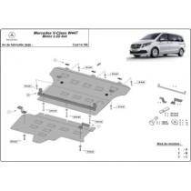 Protection sous moteur et de la boîte de vitesse Mercedes V-Class W447 2.2 D, 4x4