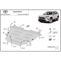 Protection sous moteur et de la boîte de vitesse Toyota RAV4 - Aluminium