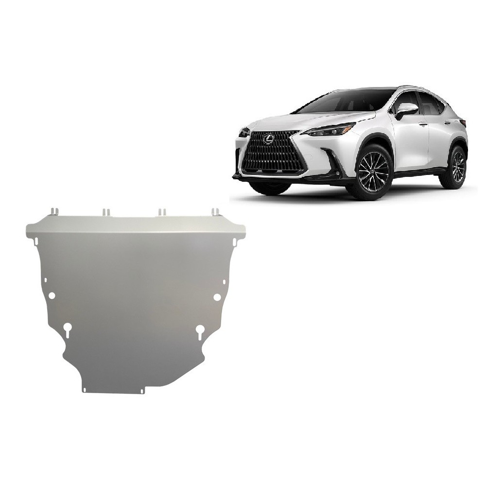 Protection sous moteur et de la boîte de vitesse Lexus NXAZ20 - Aluminium