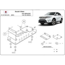 Aluminium protection du différentiel Suzuki Vitara