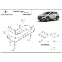 Aluminium protection du différentiel Suzuki S-Cross