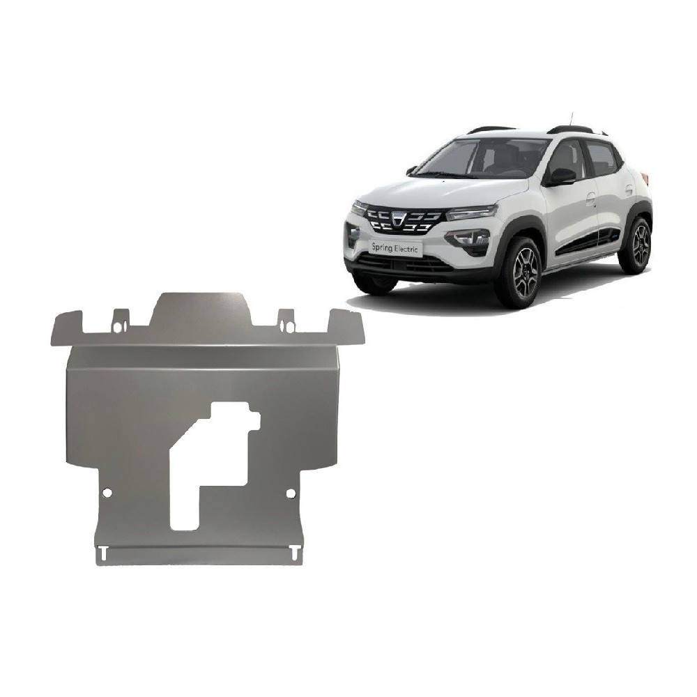 Protection sous moteur et de la boîte de vitesse Dacia Spring - Aluminium
