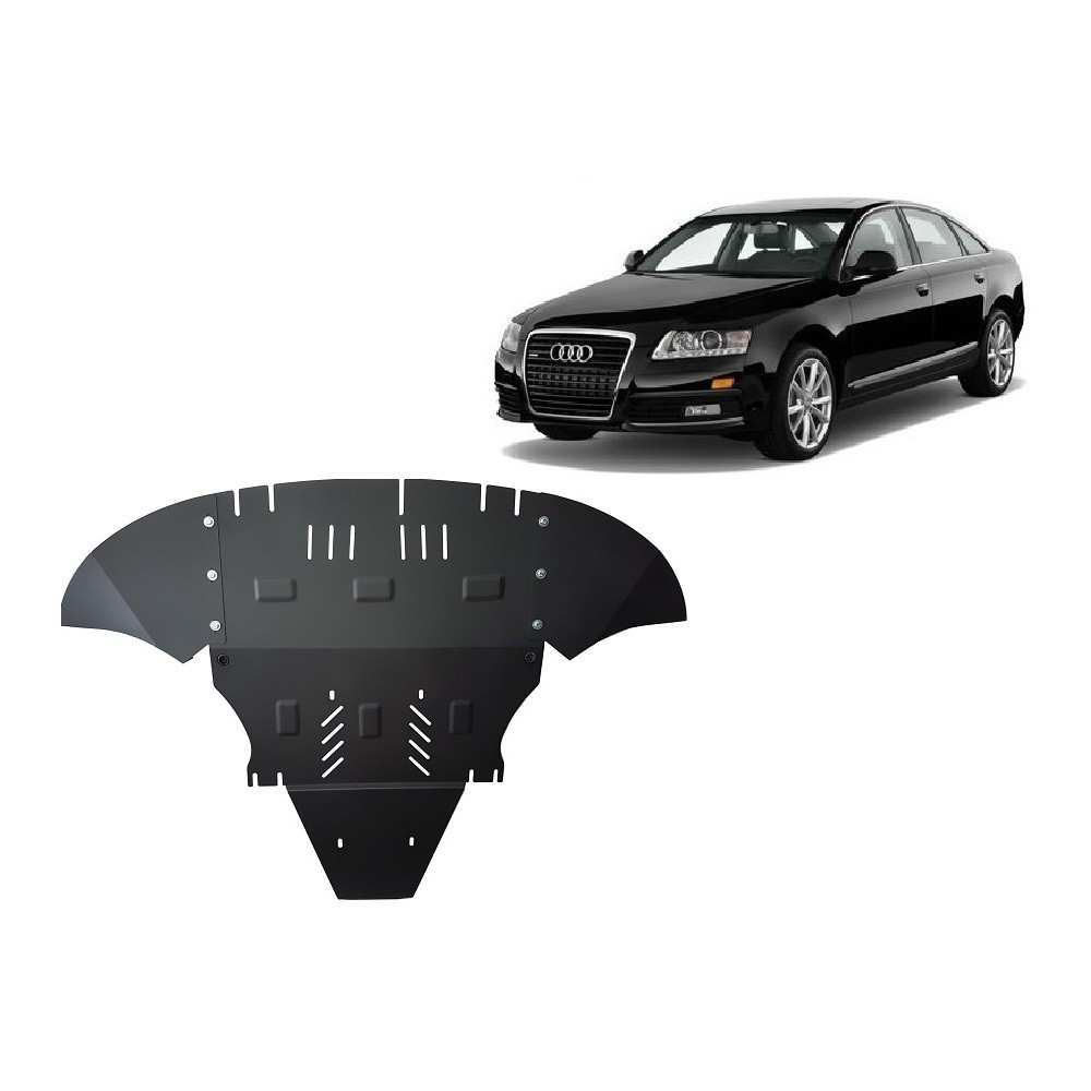 Protection sous moteur et de la boîte de vitesse Audi A6 avec laterale