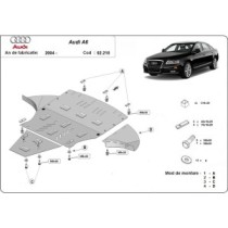 Protection sous moteur et de la boîte de vitesse Audi A6 avec laterale