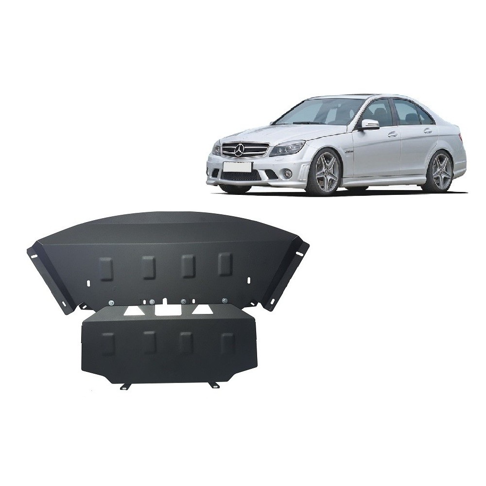 Protection sous moteur et de la radiateur Mercedes C-Class W204
