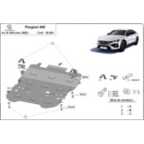 Protection sous moteur et de la boîte de vitesse Peugeot 408