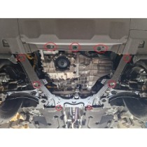 Protection sous moteur et de la boîte de vitesse Dacia Duster - 4x2