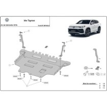 Aluminium protection sous moteur et de la boîte de vitesse VW Tayron