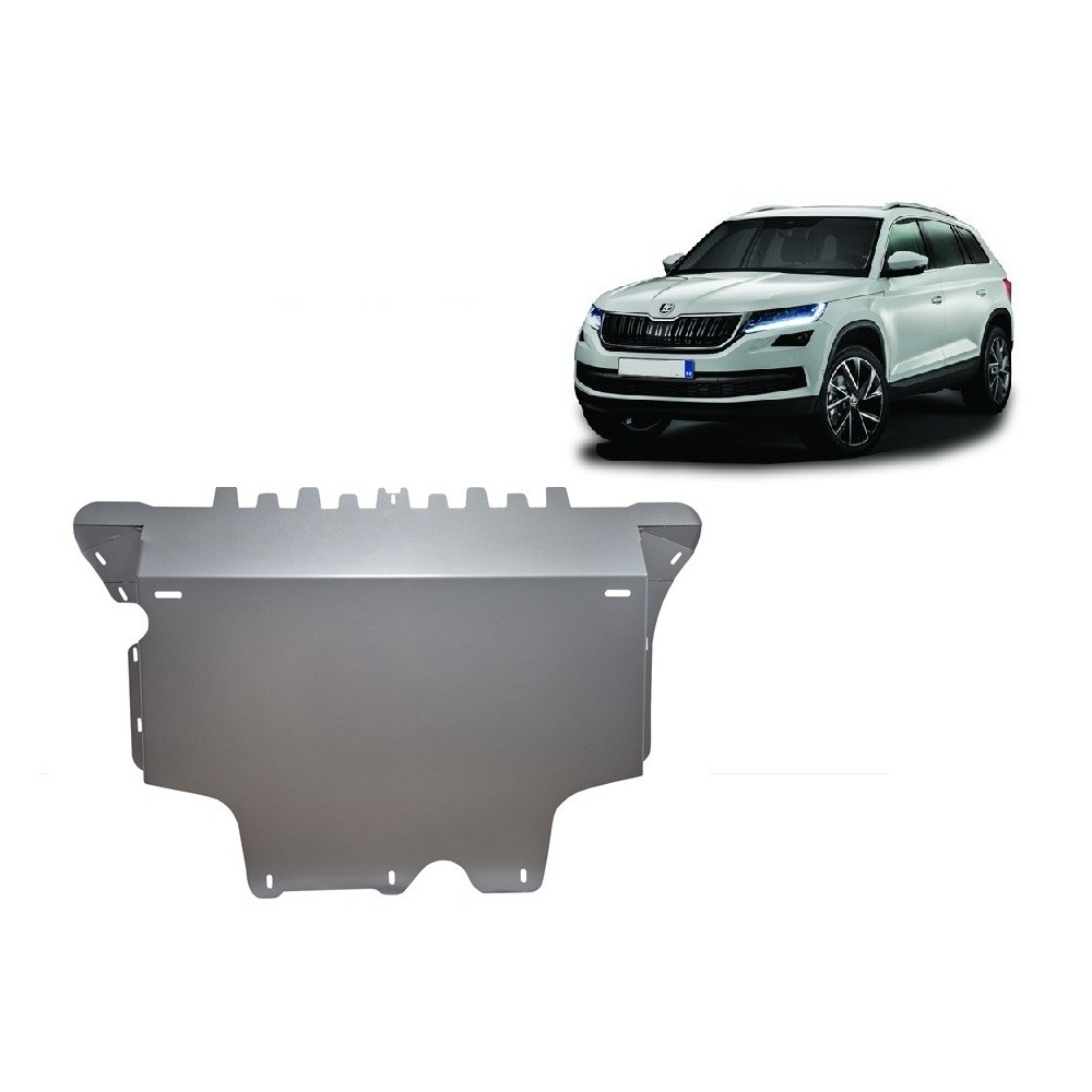 Aluminium protection sous moteur et de la boîte de vitesse Skoda Kodiaq