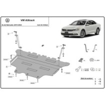 Aluminium protection sous moteur et de la boîte de vitesse VW Passat Alltrack