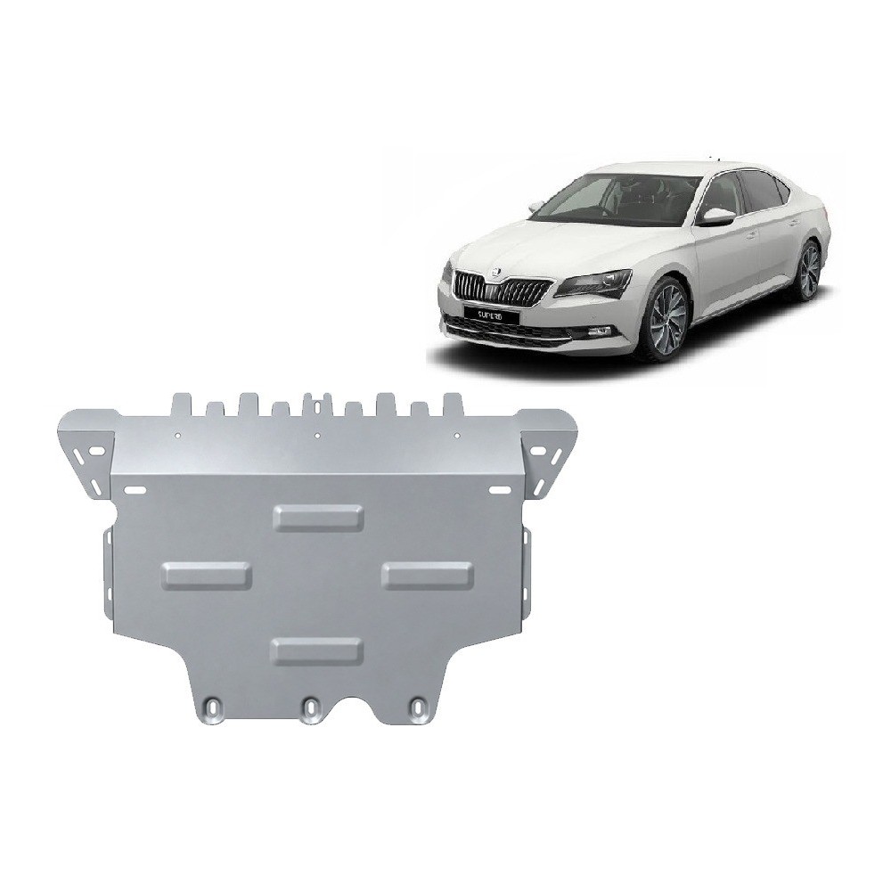 Aluminium protection sous moteur et de la boîte de vitesse Skoda Superb III