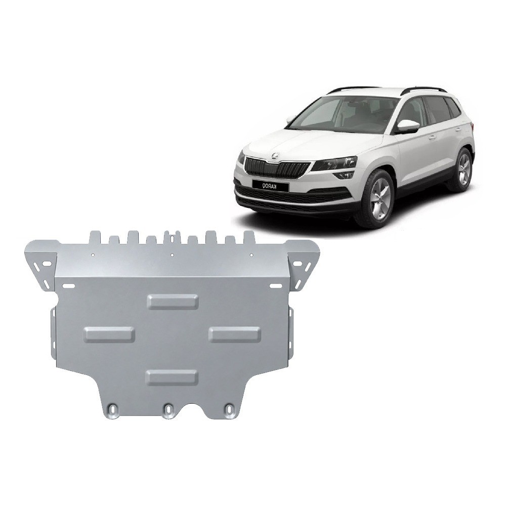 Aluminium protection sous moteur et de la boîte de vitesse Skoda Karoq