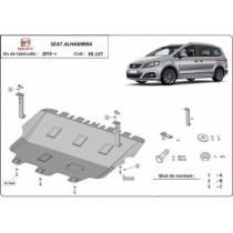 Protection sous moteur et de la boîte de vitesse Seat Alhambra