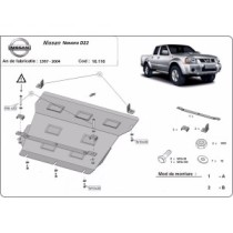 Protection sous moteur et de la radiateur Nissan Navara D22