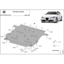 Protection sous moteur et de la boîte de vitesse Alfa Romeo Giulia