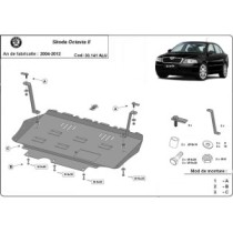 Aluminium protection sous moteur et de la boîte de vitesse Skoda Octavia 2