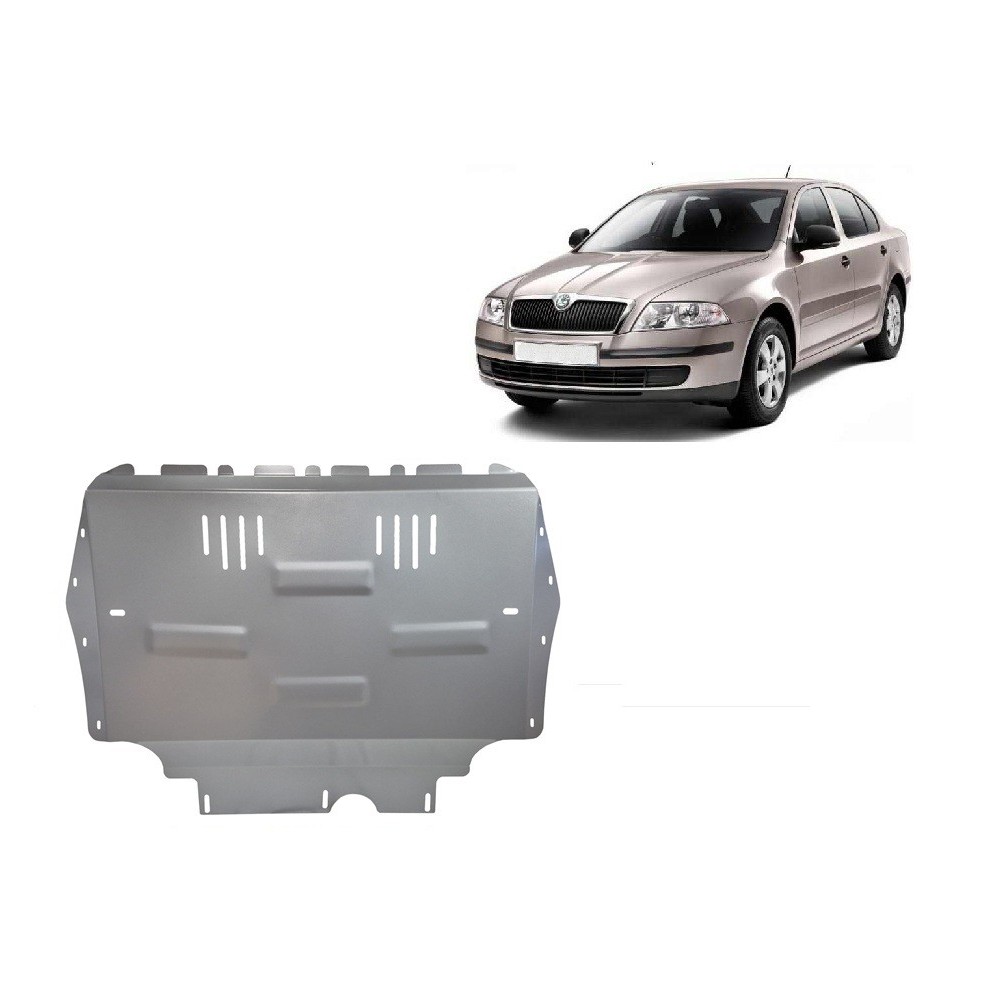 Aluminium protection sous moteur et de la boîte de vitesse Skoda Octavia 2