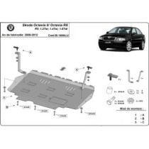 Aluminium protection sous moteur et de la boîte de vitesse Skoda Octavia 2