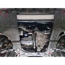 Aluminium protection sous moteur et de la boîte de vitesse Fiat Ducato