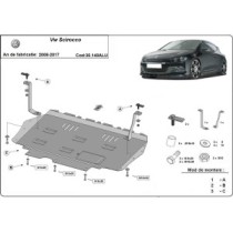 Protection sous moteur et de la boîte de vitesse Volkswagen Scirocco - Aluminium