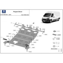Aluminium protection sous moteur et de la boîte de vitesse Peugeot Boxer