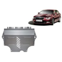 Aluminium protection sous moteur et de la boîte de vitesse Skoda Superb II