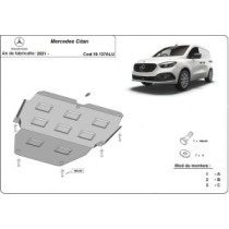 Aluminum protection sous moteur et de la boîte de vitesse Mercedes Citan