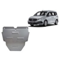 Aluminium protection sous moteur et de la boîte de vitesse Mercedes EQT