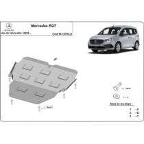 Aluminium protection sous moteur et de la boîte de vitesse Mercedes EQT